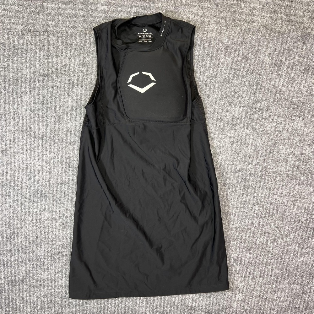 EvoShield Tank Jersey Mens Small Black Sleeveless Baseball Training Shirt Top